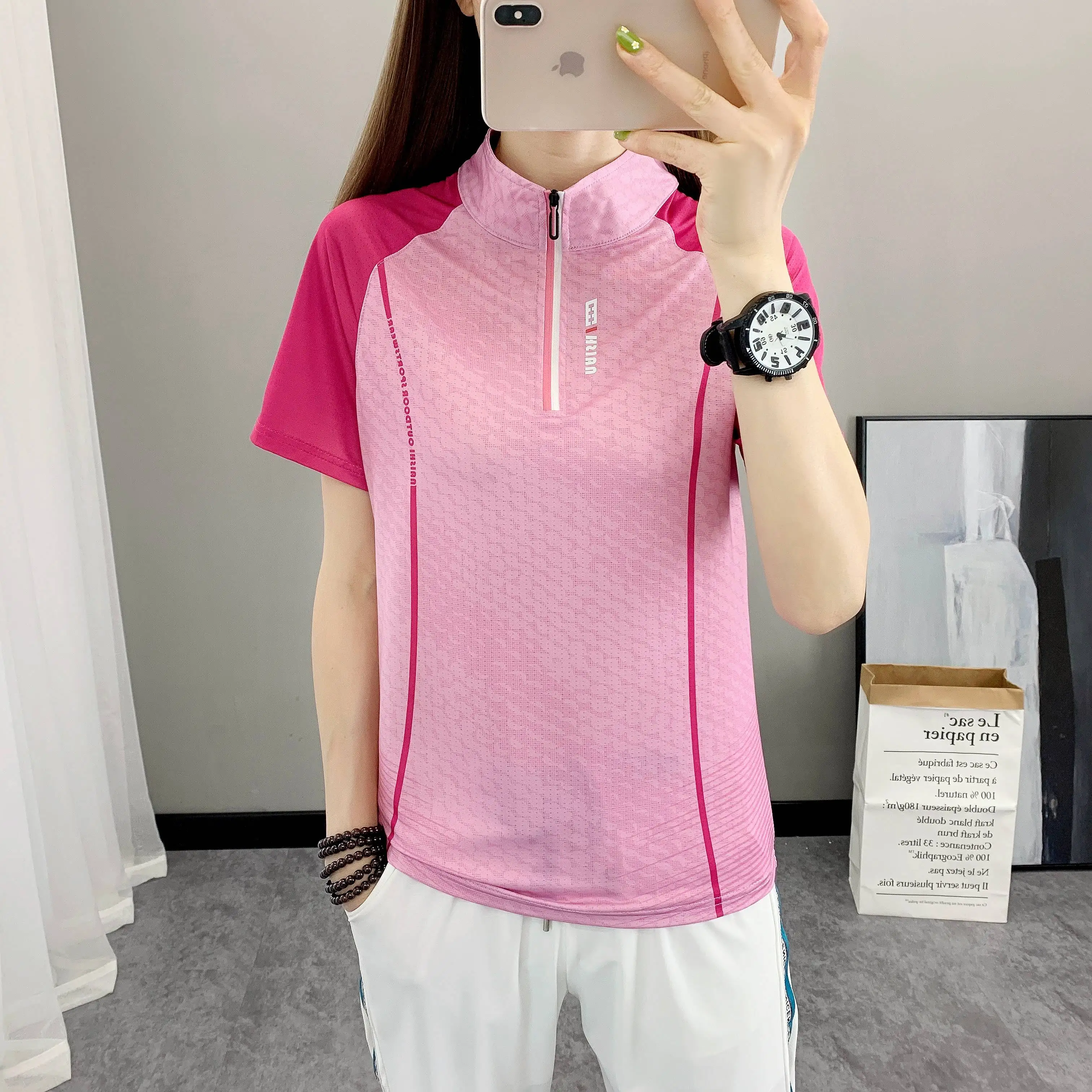 2023 Women's Fashion Sweatshirt Running Vest Summer Outdoor Sports Shirts Quick-drying Short Sleeve Blouses Crewneck T-shirt
2023 Women's Fashion Sweatshirt Running Vest Summer Outdoor Sports Shirts Quick-drying Short Sleeve Blouses Crewneck T-shirt