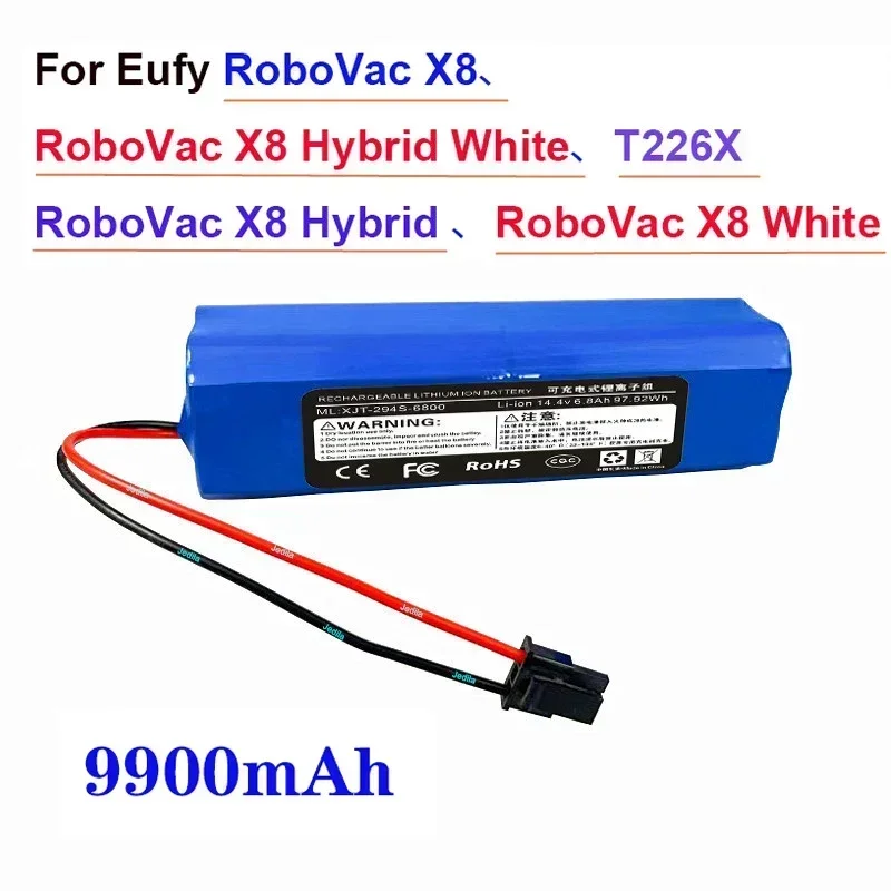 100% новый 6800 мАч оригинальный литий-ионный аккумулятор для Eufy RoboVac X8, гибридный, белый, гибридный Белый, T226X
100% новый 6800 мАч оригинальный литий-ионный аккумулятор для Eufy RoboVac X8, гибридный, белый, гибридный Белый, T226X