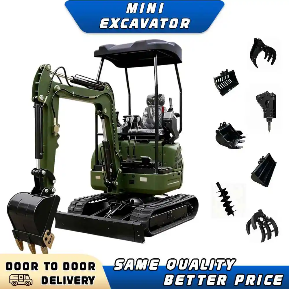 1.0Ton to 1.7Ton Mini Digger Kubota Engine Hydraulic Crawler Digger Multifunctional Efficient Trenching Crop Europe
1.0Ton to 1.7Ton Mini Digger Kubota Engine Hydraulic Crawler Digger Multifunctional Efficient Trenching Crop Europe