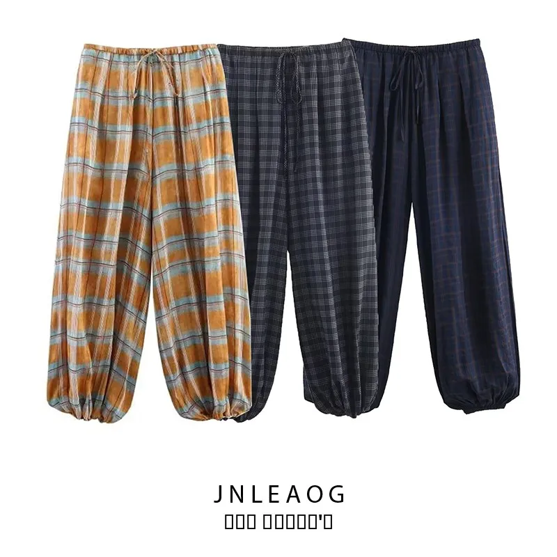 Faionable Plaid Pleated Pants for Women Autumn New Sle Street Sle l Waist Straight Leg Polyester Fiber Skin-frien...
Faionable Plaid Pleated Pants for Women Autumn New Sle Street Sle l Waist Straight Leg Polyester Fiber Skin-frien...