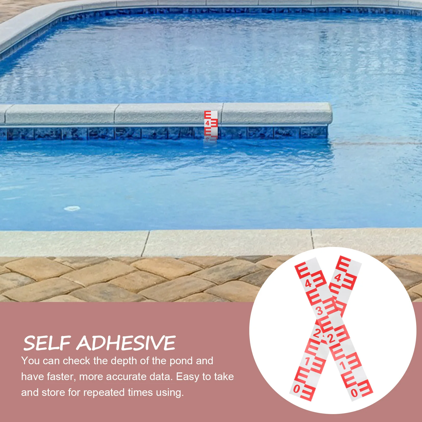 2Pcs Water Level Gauge Durable Premium Material Reflective Stickers Clear Pool Measuring Tool Water Gauge Tools
2Pcs Water Level Gauge Durable Premium Material Reflective Stickers Clear Pool Measuring Tool Water Gauge Tools