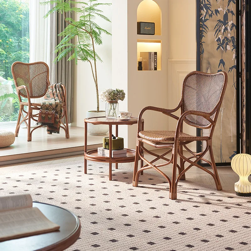 New Chinese rattan rattan chair wabi-sabi wind restaurant rattan dining chair multi-scene homestay balcony chair coffee table
New Chinese rattan rattan chair wabi-sabi wind restaurant rattan dining chair multi-scene homestay balcony chair coffee table