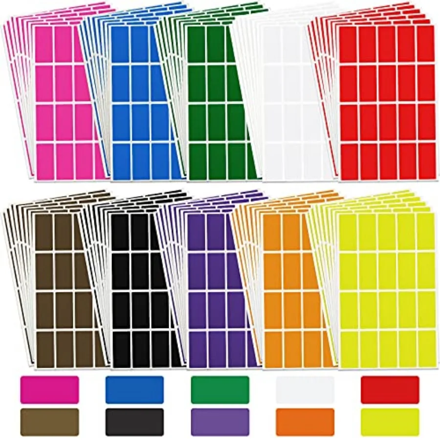 1600 Pieces Rectangular Color Coding Stickers 1.57 x 0.75 Inch Assorted Colored Rectangle Label Adhesive Solid Colors Tags for
1600 Pieces Rectangular Color Coding Stickers 1.57 x 0.75 Inch Assorted Colored Rectangle Label Adhesive Solid Colors Tags for