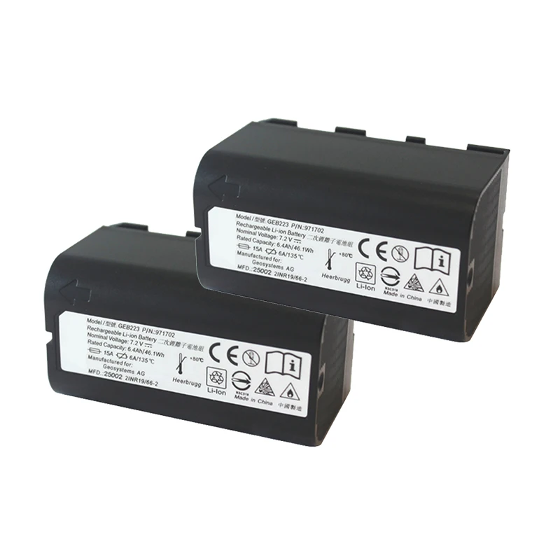 2Pcs GEB223 Replacement Battery Compatible With Leic TS02 TS06 TS09 TS11 TS12 TS15 TS16 Series Survey Instrument
2Pcs GEB223 Replacement Battery Compatible With Leic TS02 TS06 TS09 TS11 TS12 TS15 TS16 Series Survey Instrument