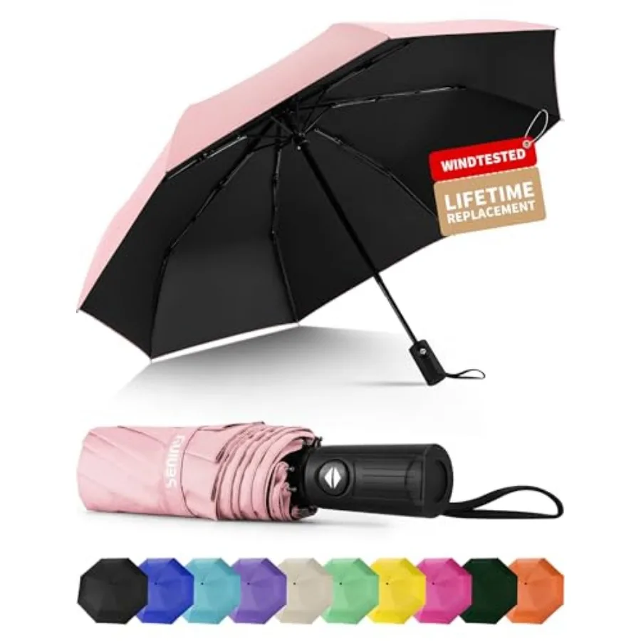 Windproof Travel Umbrella, Automatic Umbrellas for Rain, Portable and Compact Umbrellas for Backpack, Strong UV for Protection,
Windproof Travel Umbrella, Automatic Umbrellas for Rain, Portable and Compact Umbrellas for Backpack, Strong UV for Protection,