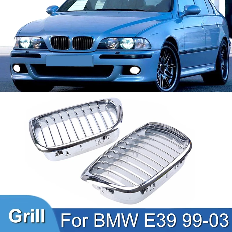 Pulleco For BMW E39 5 Series 525 528 Chrome Grille Car Front Hood Grill Kidney Grilles Racing Grill 99-03 Auto Accessories
Pulleco For BMW E39 5 Series 525 528 Chrome Grille Car Front Hood Grill Kidney Grilles Racing Grill 99-03 Auto Accessories