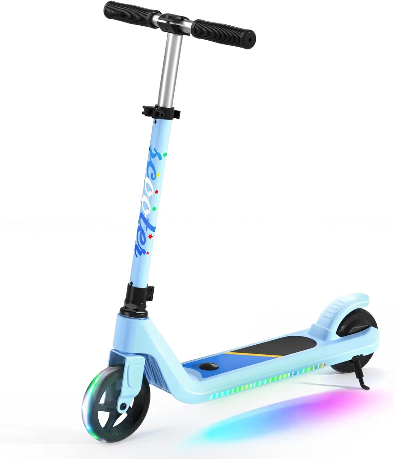 Kids Electric Scooter Ages 6-10, Kick-Start Boost, Adjustable Speed & Height, Flash Lights
Kids Electric Scooter Ages 6-10, Kick-Start Boost, Adjustable Speed & Height, Flash Lights