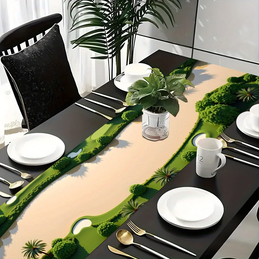 Golf Course Landscape Table Runner - Durable Rectangular Table Cover for Wedding, Anniversary, Holiday Parties, Dining & Kitchen
Golf Course Landscape Table Runner - Durable Rectangular Table Cover for Wedding, Anniversary, Holiday Parties, Dining & Kitchen