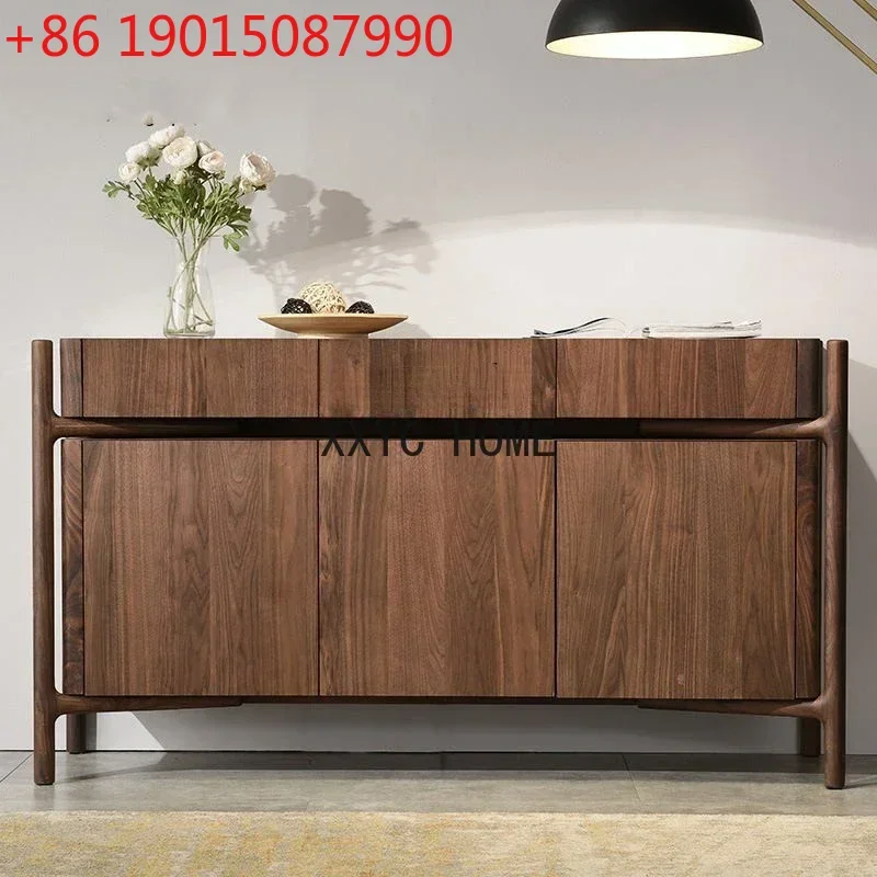 Black Walnut Wood Sideboard Cabinet Living Room Solid Wood Entrance Cabinet Tea Cabinet Wall Locker
Black Walnut Wood Sideboard Cabinet Living Room Solid Wood Entrance Cabinet Tea Cabinet Wall Locker