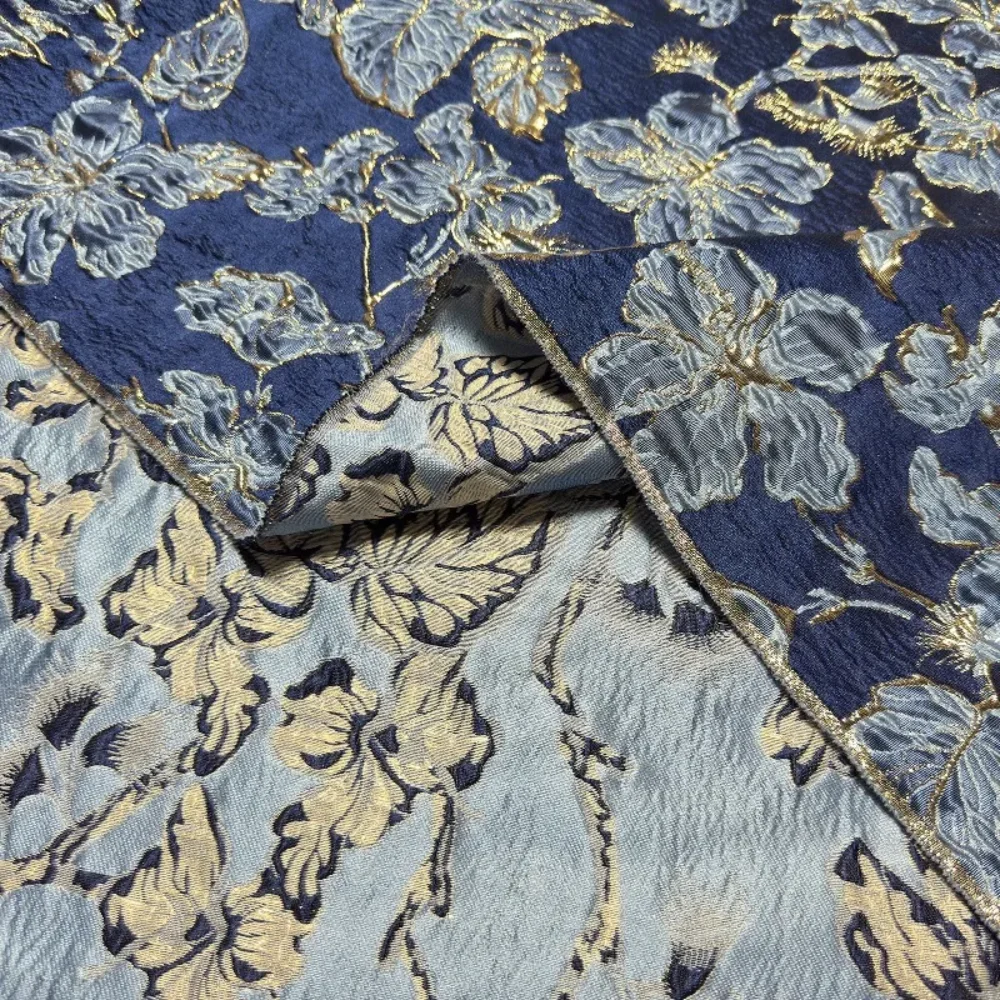 Embossed Gold Thread Jacquard Fabric Sold By Meter DIY Cloth for Dress Suit Evening Gown Fashion Clothing Sewing Material
Embossed Gold Thread Jacquard Fabric Sold By Meter DIY Cloth for Dress Suit Evening Gown Fashion Clothing Sewing Material