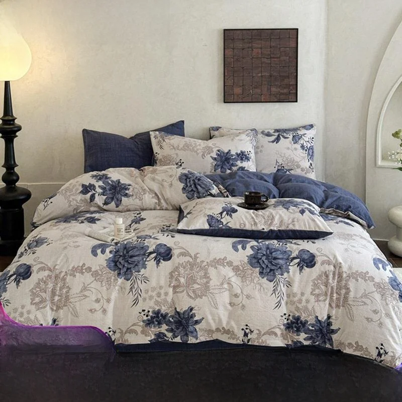 2026 New Washed Linen-like Texture Print Four-piece Bedding Set Skin-friendly Polyester Fabric Floral Pattern All-season Use
2026 New Washed Linen-like Texture Print Four-piece Bedding Set Skin-friendly Polyester Fabric Floral Pattern All-season Use