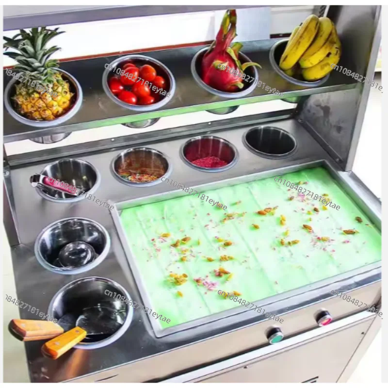 Hot Sale Commercial Stainless Steel Frozen Fresh Fruit Yogurt Double Flat Pan Roll Fry Ice Cream Machine
Hot Sale Commercial Stainless Steel Frozen Fresh Fruit Yogurt Double Flat Pan Roll Fry Ice Cream Machine