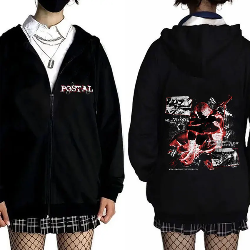 Postal Dude Vintage Acid Zipper Hoodie Men Women Horror Gothic Rock Jacket Coat Male Hip Hop Fashion Oversized Zip Up Hoodies
Postal Dude Vintage Acid Zipper Hoodie Men Women Horror Gothic Rock Jacket Coat Male Hip Hop Fashion Oversized Zip Up Hoodies