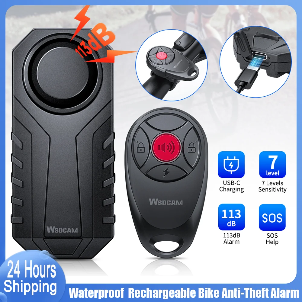 Extractme Bike Anti-Theft Alarm With Remote 113dB Loud IP65 Waterproof USB-C Rechargeable Bicycle Motorcycle Security Alarm
Extractme Bike Anti-Theft Alarm With Remote 113dB Loud IP65 Waterproof USB-C Rechargeable Bicycle Motorcycle Security Alarm