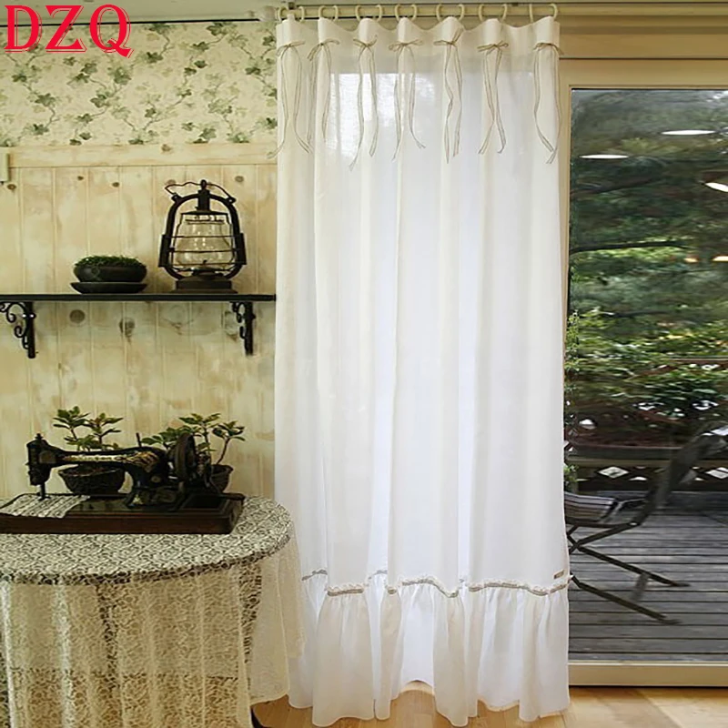 French Elegant Bowknot Lace Curtains Living Room Princess Cotton Ruffled Edges Curtains for Balcony Wedding Curtains #A575
French Elegant Bowknot Lace Curtains Living Room Princess Cotton Ruffled Edges Curtains for Balcony Wedding Curtains #A575