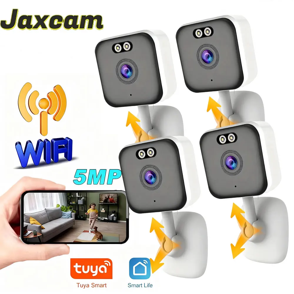 5 МП 2K HD Wi-Fi мини-камера Tuya Smart с приложением, IP-камера с обнаружением движения и ночным видением для домашней безопасности
5 МП 2K HD Wi-Fi мини-камера Tuya Smart с приложением, IP-камера с обнаружением движения и ночным видением для домашней безопасности