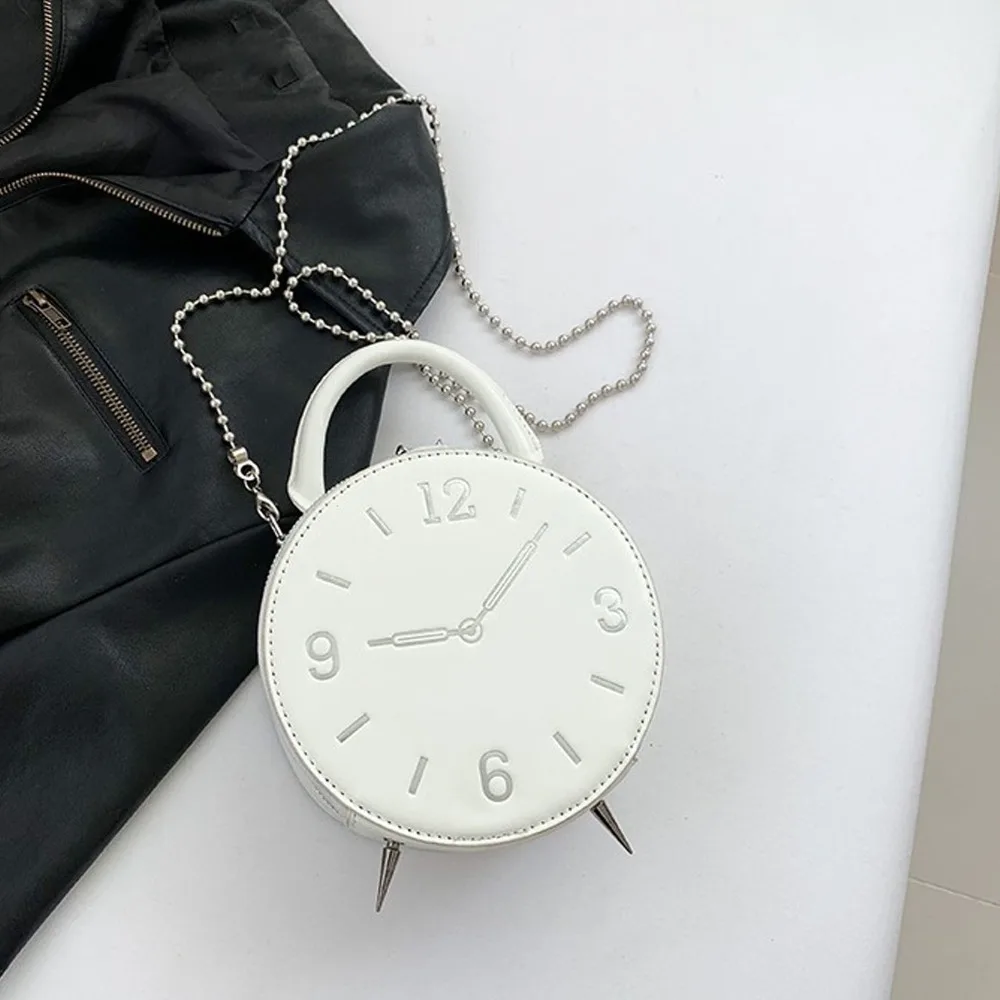 Прочная сумка через плечо из искусственной кожи, водонепроницаемая, с двусторонней молнией, в форме часов, с регулируемым ремнем, круглая сумка-кроссбоди для покупок
Прочная сумка через плечо из искусственной кожи, водонепроницаемая, с двусторонней молнией, в форме часов, с регулируемым ремнем, круглая сумка-кроссбоди для покупок