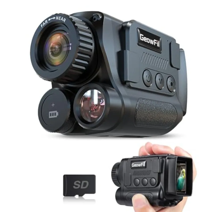 Night Vision Monocular, 4K Infrared Digital Night Vision Goggles with 850nm IR, 40M Photo and 4K Video, 984FT Range, 8X Zoom, R
Night Vision Monocular, 4K Infrared Digital Night Vision Goggles with 850nm IR, 40M Photo and 4K Video, 984FT Range, 8X Zoom, R