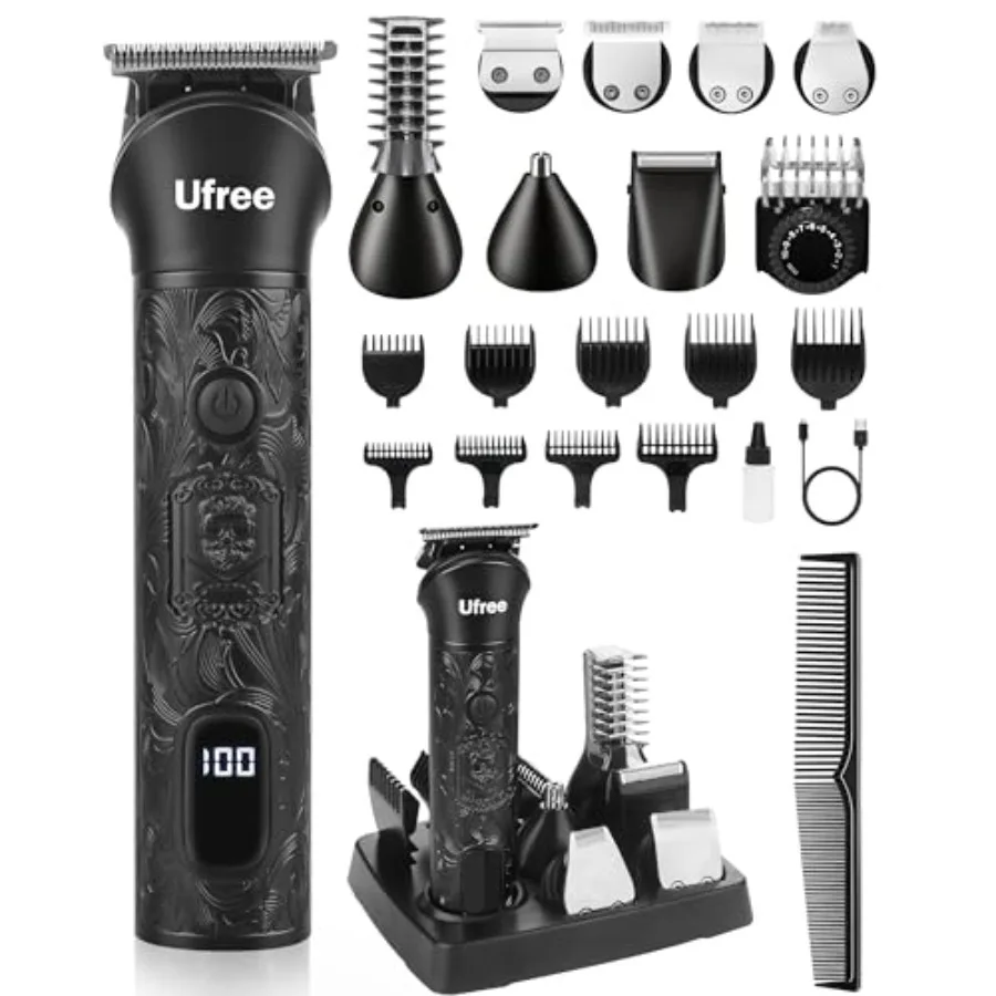 Beard Trimmer for Men Electric Razor Shavers Cordless Hair Clippers 7 in 1 Beard Grooming Kit for Mustache Body Nose and Facial
Beard Trimmer for Men Electric Razor Shavers Cordless Hair Clippers 7 in 1 Beard Grooming Kit for Mustache Body Nose and Facial