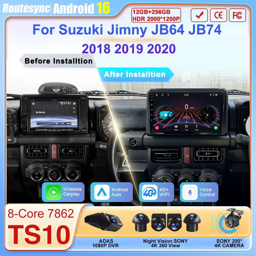 2 DIN автомагнитола для Suzuki Jimny JB64 JB74 2018 2019 2020, видеоплеер с сенсорным экраном, Android 16, беспроводной Carplay, GPS, 4G, Wi-Fi
2 DIN автомагнитола для Suzuki Jimny JB64 JB74 2018 2019 2020, видеоплеер с сенсорным экраном, Android 16, беспроводной Carplay, GPS, 4G, Wi-Fi