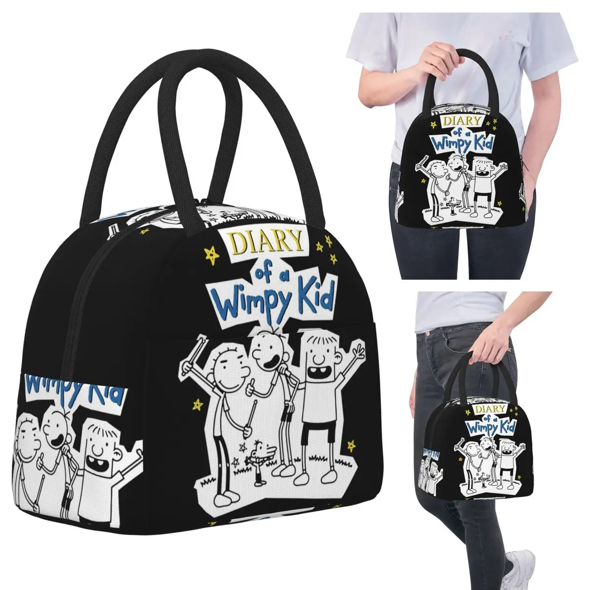 Дневник Wimpy Kid Wimpy Kid Group Изолированная сумка для обеда для женщин Кулер Термальная коробка для еды Tote Портативные ланч-боксы Контейнер
Дневник Wimpy Kid Wimpy Kid Group Изолированная сумка для обеда для женщин Кулер Термальная коробка для еды Tote Портативные ланч-боксы Контейнер