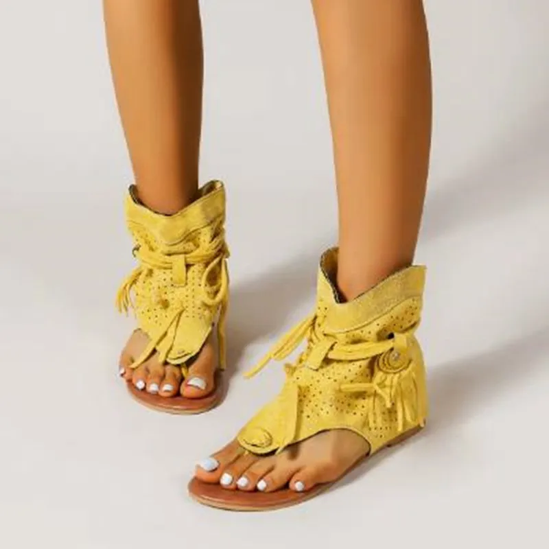Sandals 2026 Retro Gladiator Ladies Clip Toe Vintage Boots Casual Tassel Rome Fashion Summer Woman Shoes for Female New
Sandals 2026 Retro Gladiator Ladies Clip Toe Vintage Boots Casual Tassel Rome Fashion Summer Woman Shoes for Female New