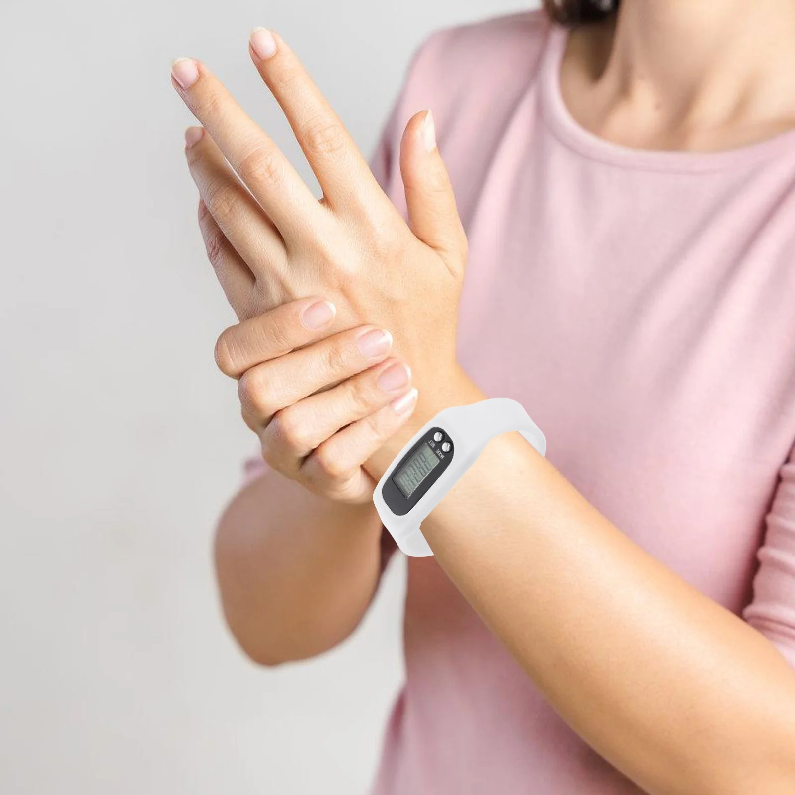 1pc Smart Pedometer Step Counter Silicone Sports Watch Walking Running Display Band For Hiking Camping Fitness
1pc Smart Pedometer Step Counter Silicone Sports Watch Walking Running Display Band For Hiking Camping Fitness