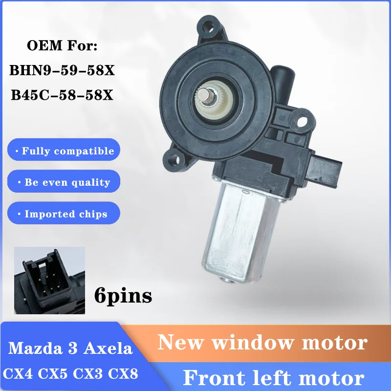 BHN9-59-58X B45C-58-58X Двигатель стеклоподъемника для Mazda 3 2014-2018 CX-3 2016-2021 CX-5 2017-2021 CX-9 2016-2021 Axela
BHN9-59-58X B45C-58-58X Двигатель стеклоподъемника для Mazda 3 2014-2018 CX-3 2016-2021 CX-5 2017-2021 CX-9 2016-2021 Axela