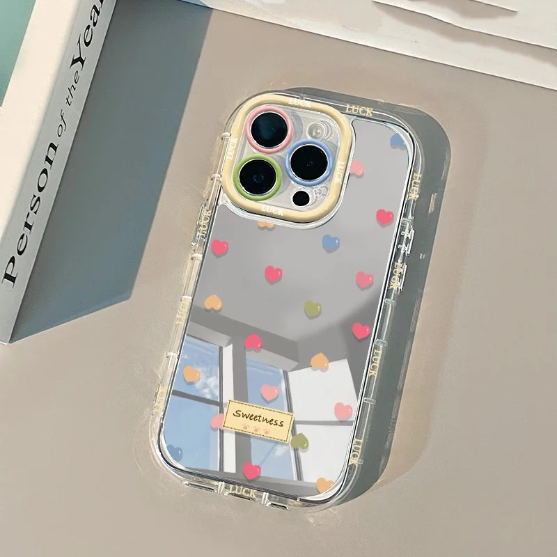 Fashion Colorful Loves Mirror Phone Case For iPhone 17 16 15 14 13 12 11 17Air Pro Max X XR XSMax 7 8 Plus Y2K Clear Sweet Cover
Fashion Colorful Loves Mirror Phone Case For iPhone 17 16 15 14 13 12 11 17Air Pro Max X XR XSMax 7 8 Plus Y2K Clear Sweet Cover
