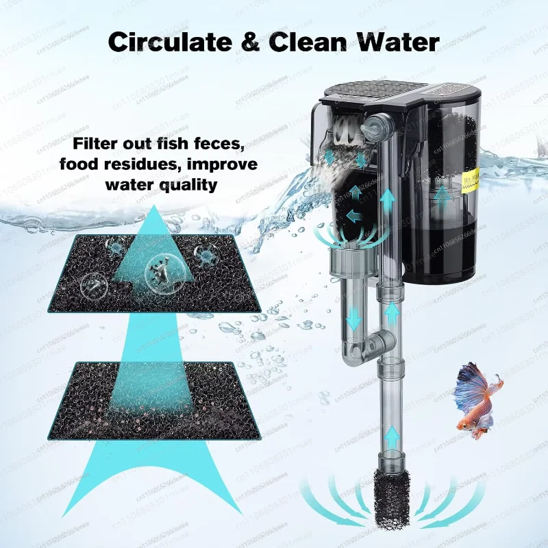 Advanced Silent Aquarium Filter Adjustable Flow Oil Film Removal Intelligent Operation Plastic Fish Tank Filter-YBJ
Advanced Silent Aquarium Filter Adjustable Flow Oil Film Removal Intelligent Operation Plastic Fish Tank Filter-YBJ