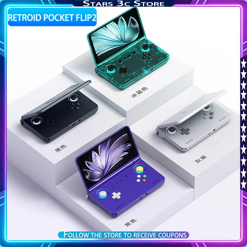 Игровая консоль Retroid Pocket Flip2, версия D1100, 5,5-дюймовый OLED-экран, активное охлаждение, джойстик Hall, сверхмощный процессор, высокая производительность
Игровая консоль Retroid Pocket Flip2, версия D1100, 5,5-дюймовый OLED-экран, активное охлаждение, джойстик Hall, сверхмощный процессор, высокая производительность