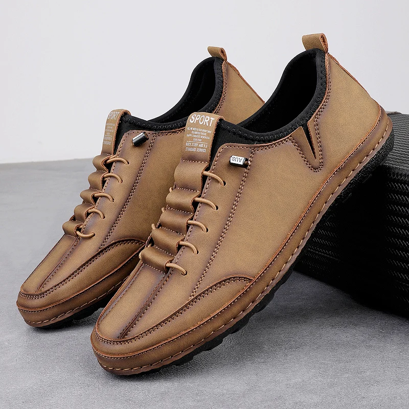 Fashion Brand Man Casual Shoes Leather Sneakers Classic Men Low Footwear Spring New Lace Up Cowhide Comfortable Sports Shoes
Fashion Brand Man Casual Shoes Leather Sneakers Classic Men Low Footwear Spring New Lace Up Cowhide Comfortable Sports Shoes