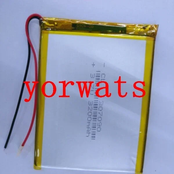 New Hot A Rechargeable Li-ion Cell 3.7V polymer lithium battery 307090 3200mah Large Capacity Batteries For Digital GPS Flat
New Hot A Rechargeable Li-ion Cell 3.7V polymer lithium battery 307090 3200mah Large Capacity Batteries For Digital GPS Flat