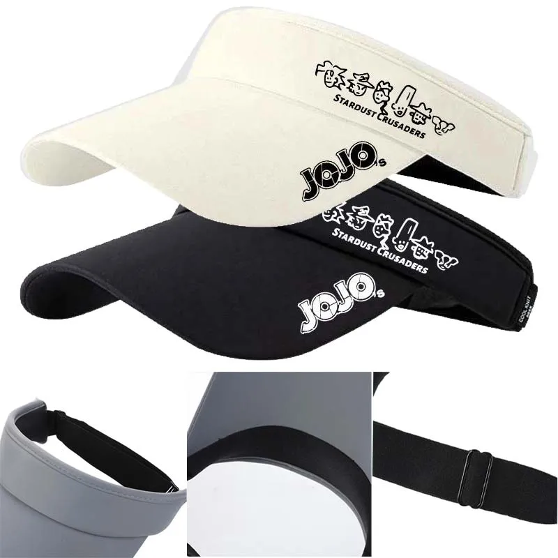 JoJo Bizarre Adventure Empty Top Duckbill Cap Summer Sun Hat Anime Adjustable Visor UV Protection Running Sunscreen Baseball Cap
JoJo Bizarre Adventure Empty Top Duckbill Cap Summer Sun Hat Anime Adjustable Visor UV Protection Running Sunscreen Baseball Cap