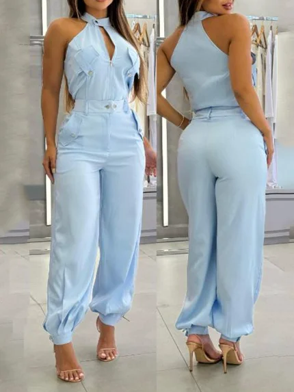 Elegant Slim Two Piece Set Y2k Women Outfit Summer Sexy Off Shoulder Sleeveless O Neck Pocket Top & Casual High Waist Pants Sets
Elegant Slim Two Piece Set Y2k Women Outfit Summer Sexy Off Shoulder Sleeveless O Neck Pocket Top & Casual High Waist Pants Sets
