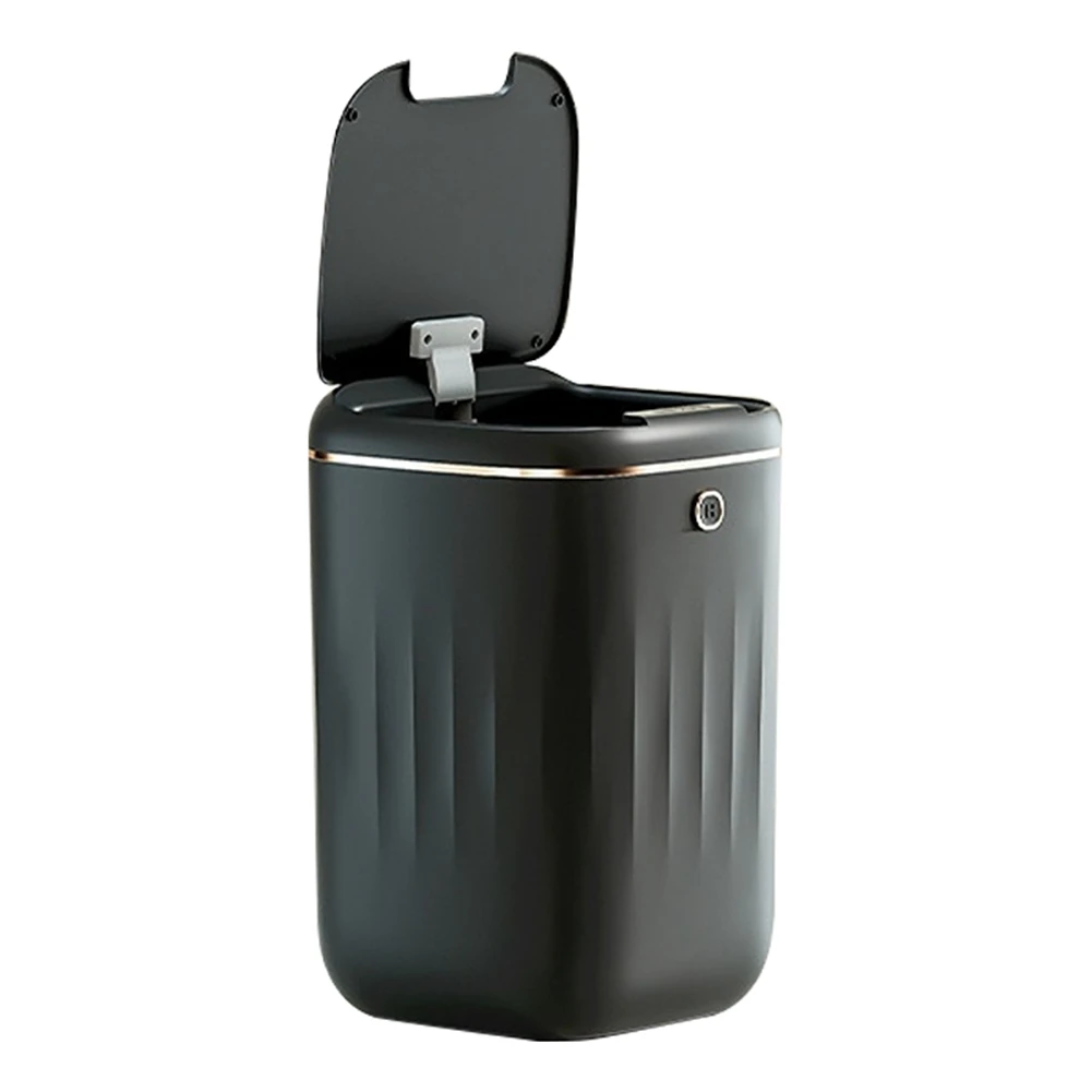 Smart Trash Can Automatic Waterproof Electric Large Capacity Waste Kitchen Bathroom Toilet Automatic Sensor Black
Smart Trash Can Automatic Waterproof Electric Large Capacity Waste Kitchen Bathroom Toilet Automatic Sensor Black