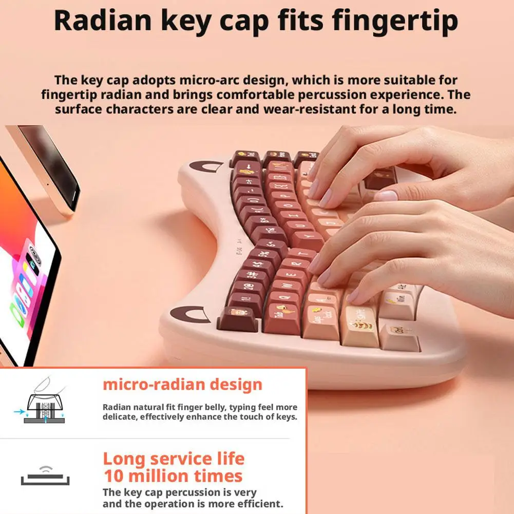 For BOW Split Keyboard Tri-mode Ergonomic Bluetooth5.0+2.4G Multi Swap Cat Keyboard Device Split Cute Keyboard Keycap Hot P3Q3
For BOW Split Keyboard Tri-mode Ergonomic Bluetooth5.0+2.4G Multi Swap Cat Keyboard Device Split Cute Keyboard Keycap Hot P3Q3