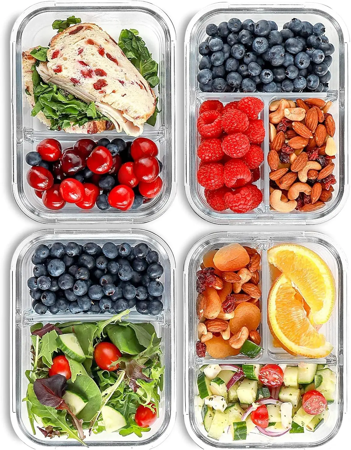 Glass Meal Prep Containers, 2 & 3 Compartments - Portion Control, Lunch Container Set, Food Storage, Airtight Lids, Oven & Fr
Glass Meal Prep Containers, 2 & 3 Compartments - Portion Control, Lunch Container Set, Food Storage, Airtight Lids, Oven & Fr