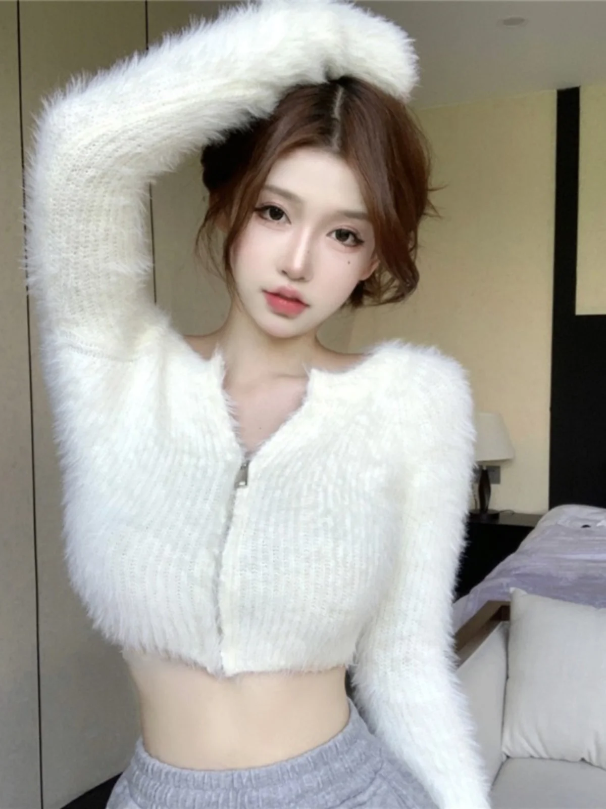 Sweaters Jumpers Cardigans Womens Graphic Blended Knit Draped Back Mid-Length Harajuku Evening Romantic Fashion Elegant Soft Ins
Sweaters Jumpers Cardigans Womens Graphic Blended Knit Draped Back Mid-Length Harajuku Evening Romantic Fashion Elegant Soft Ins