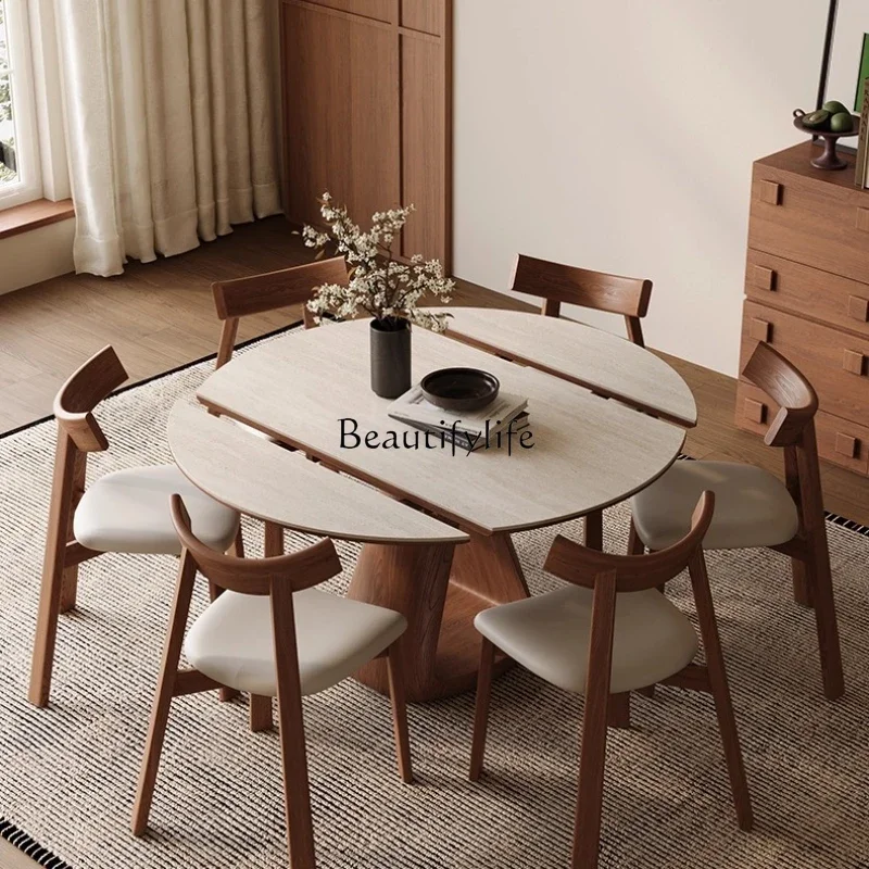 yj19 Wabi-Sabi Wind Cave Stone Plate Dining Table Extendable Square Round Dual-use Nordic Solid Wood Convertible Round
yj19 Wabi-Sabi Wind Cave Stone Plate Dining Table Extendable Square Round Dual-use Nordic Solid Wood Convertible Round