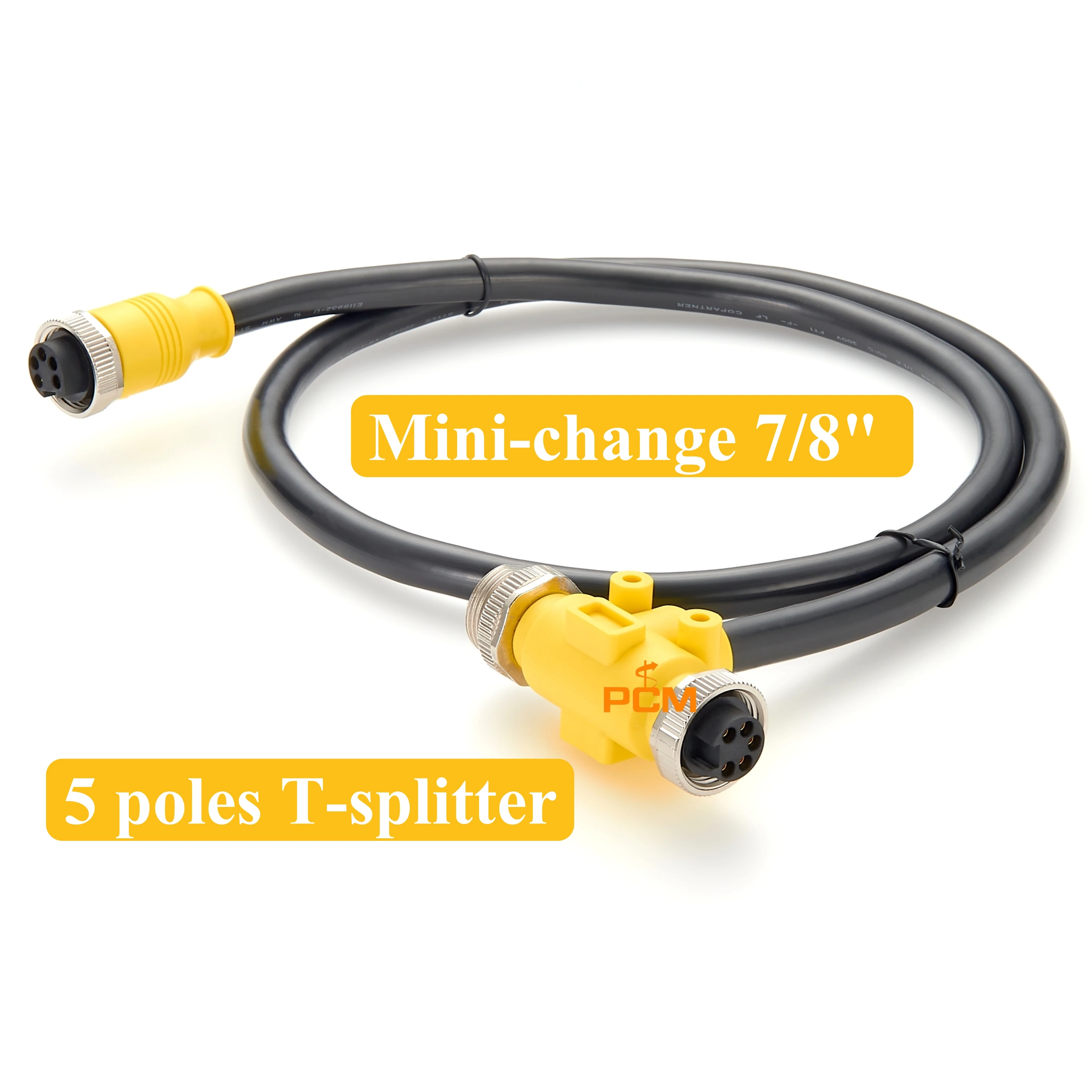 Mini-change 7/8" Drop Cable T-connector Splitter 5 Pole for NMEA2000 CAN DeviceNet Molex Brad Sensor Actuator Motor Power Switch
Mini-change 7/8" Drop Cable T-connector Splitter 5 Pole for NMEA2000 CAN DeviceNet Molex Brad Sensor Actuator Motor Power Switch