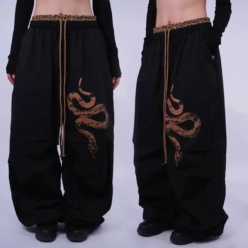 American Style High Waist Quick Dry Sports Pants Black Gold Snake Street Dance Casual Trousers Jazz Hip Hop Workwear Long Pants
American Style High Waist Quick Dry Sports Pants Black Gold Snake Street Dance Casual Trousers Jazz Hip Hop Workwear Long Pants