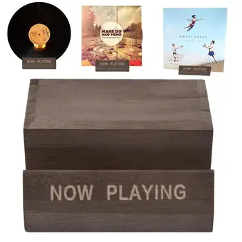 CD LP Record Stand Wooden VinylRecord Display Wall Mount Record Shelves Now Playing LP Storage Stands For Home Decor Ornaments