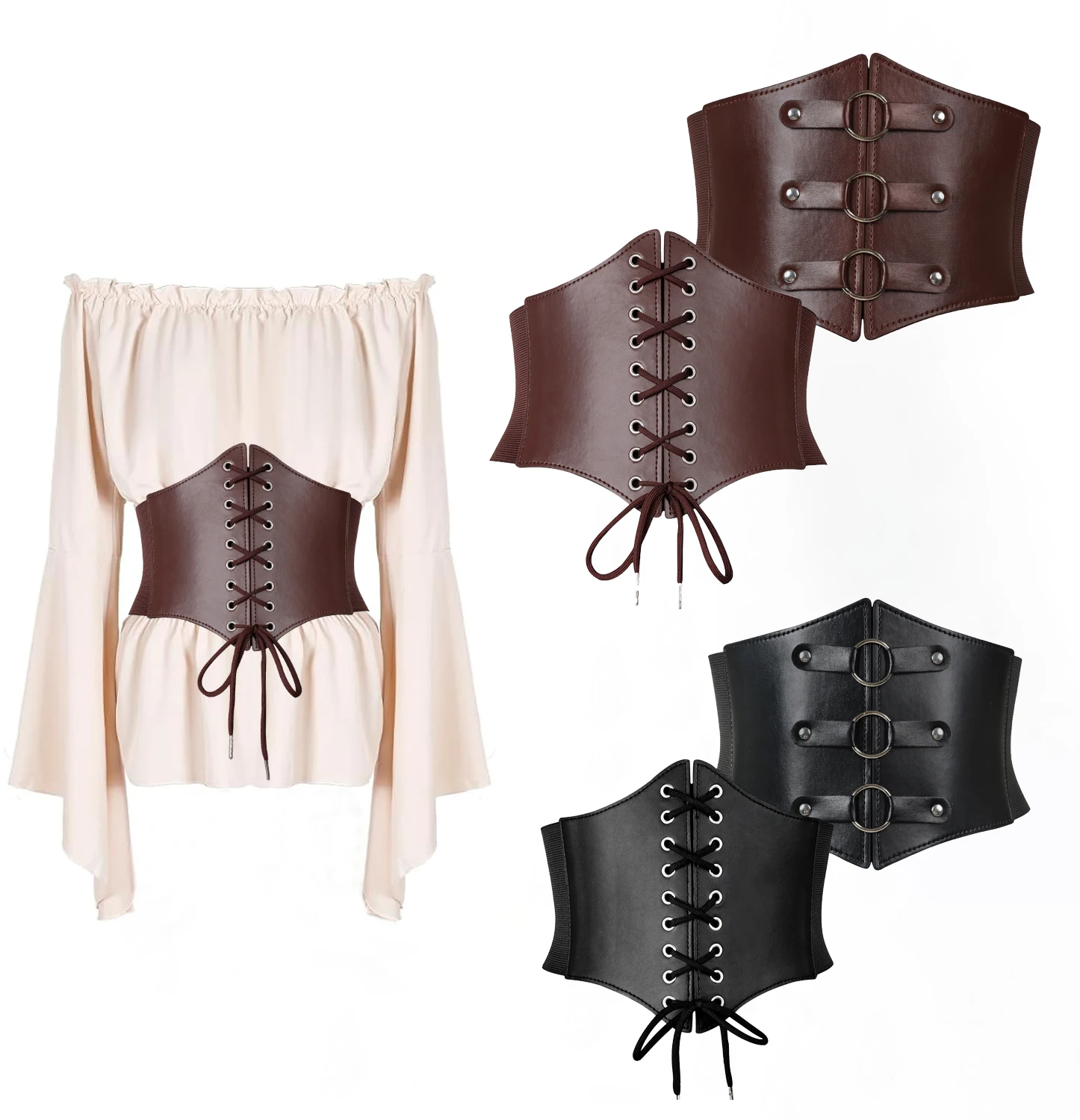 Corset Belt Bandage Super Wide Pu Leather Girdle Slimming Body Women Elastic High Waist Belts Versatile for Daily Bustier Corset
Corset Belt Bandage Super Wide Pu Leather Girdle Slimming Body Women Elastic High Waist Belts Versatile for Daily Bustier Corset