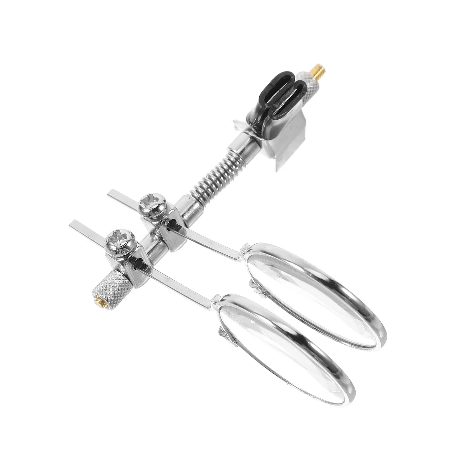 25Mm Eyeglass Clip on Magnifier Dual Lens 5X Power for Watchmaking Jewelry Inspection Reading Small Text Loupe Tool