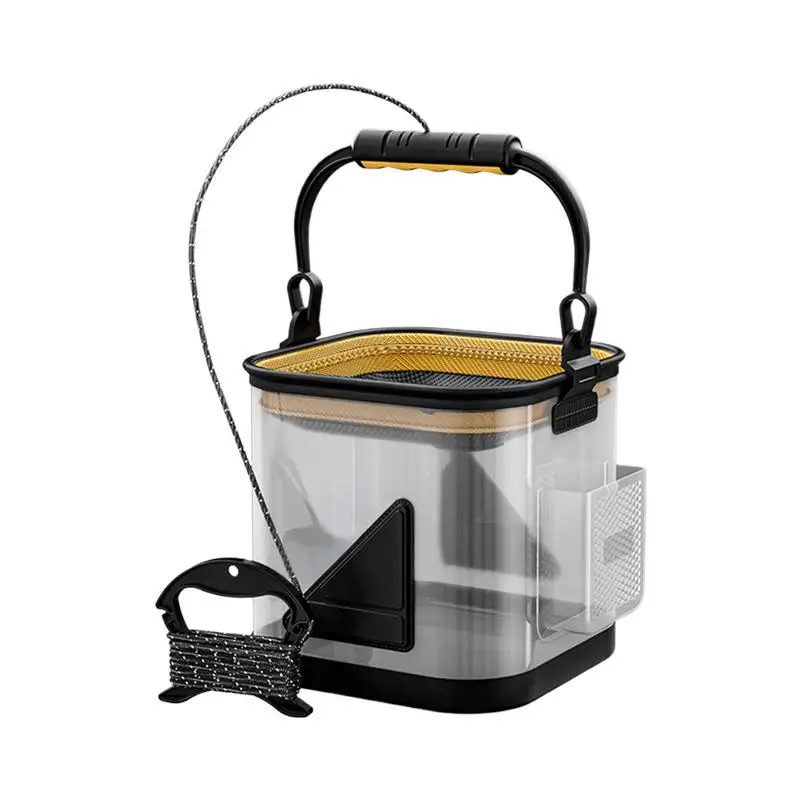 Live Bait Bucket Transparent Live Fish Container Multi-Purpose EVA Fish Basket Container Portable Angler Accessories For
Live Bait Bucket Transparent Live Fish Container Multi-Purpose EVA Fish Basket Container Portable Angler Accessories For