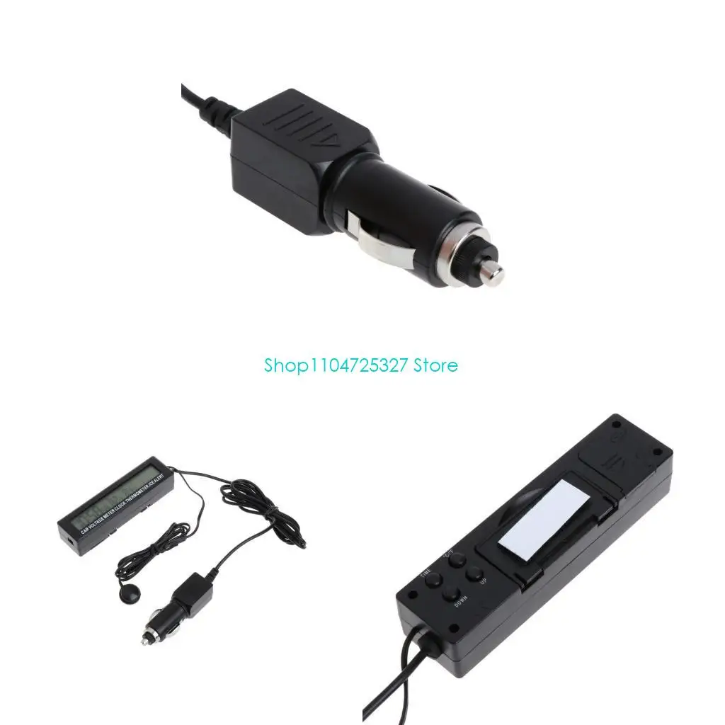 D8KF Car Digital Thermometer Voltmeter Clock Alarm Monitor for Auto Meter Clock LCD T 
D8KF Car Digital Thermometer Voltmeter Clock Alarm Monitor for Auto Meter Clock LCD T