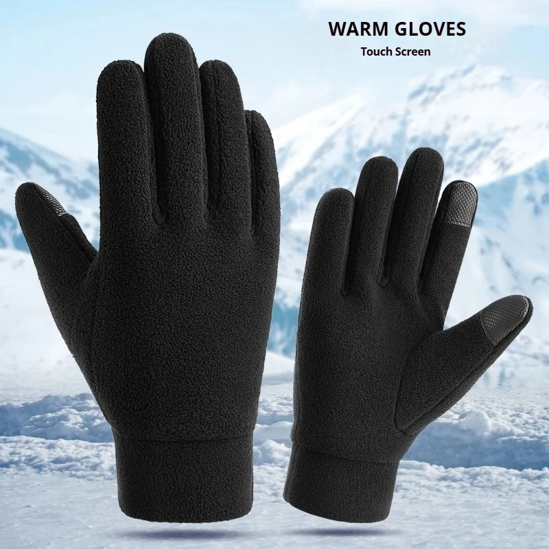 Warm Winter Gloves Polar Fleece Cold Weather Gloves Touch Screen Women and Men Thermal Gloves for Running Hiking
Warm Winter Gloves Polar Fleece Cold Weather Gloves Touch Screen Women and Men Thermal Gloves for Running Hiking