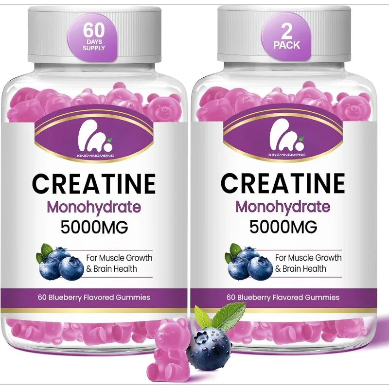 5g creatine gummies, enhance muscle strength, vitamin B12 energy support, 60 blueberry flavored gummies
5g creatine gummies, enhance muscle strength, vitamin B12 energy support, 60 blueberry flavored gummies