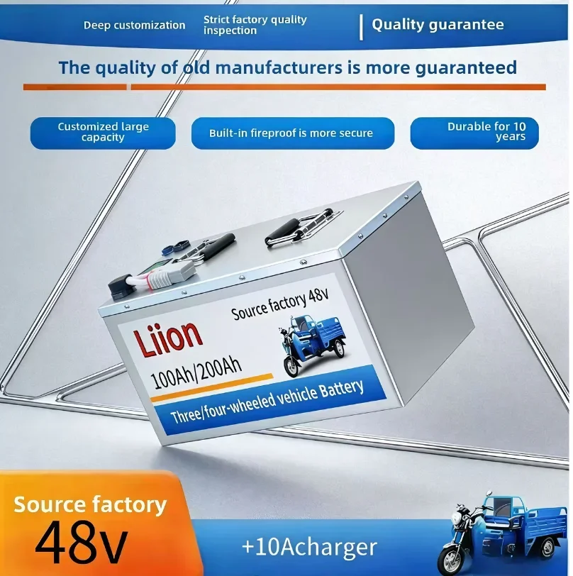 Литий-ионный аккумулятор 48В 100-200Ач + зарядное устройство для солнечных инверторов 10-18 кВт, солнечных панелей, погрузчиков, ИБП, телекоммуникаций и автономных систем хранения энергии
Литий-ионный аккумулятор 48В 100-200Ач + зарядное устройство для солнечных инверторов 10-18 кВт, солнечных панелей, погрузчиков, ИБП, телекоммуникаций и автономных систем хранения энергии